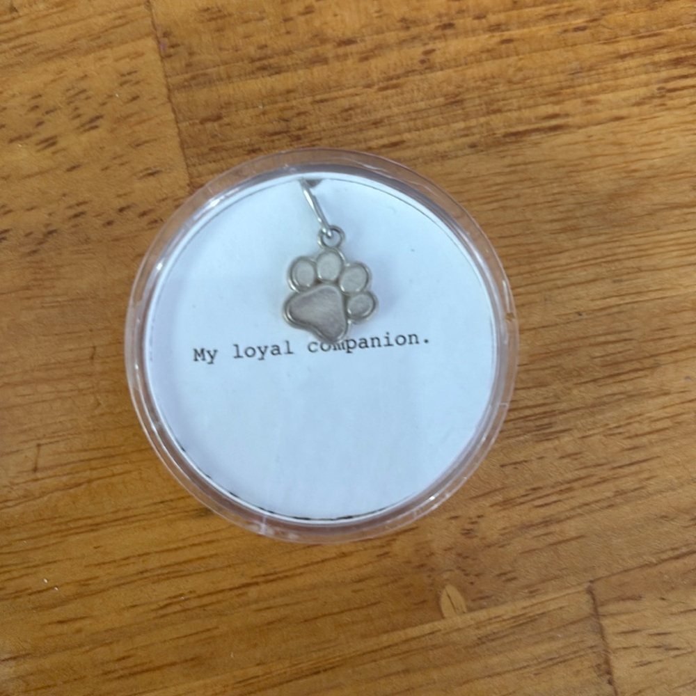Paw print charm